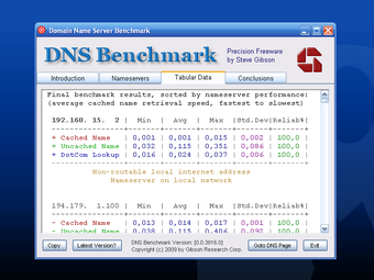 DNS Benchmarkの画像5