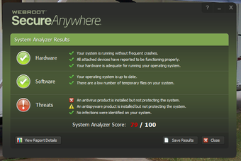 Webroot System Analyzerの画像2