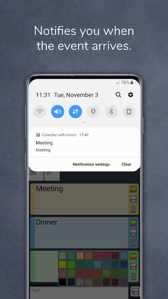Immagine 0 per Calendar with colors
