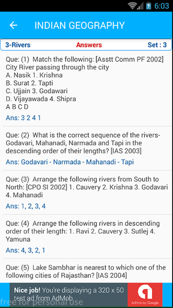Immagine 0 per Indian Geography Quiz 125…