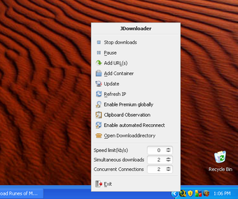jDownloader Portableの画像1