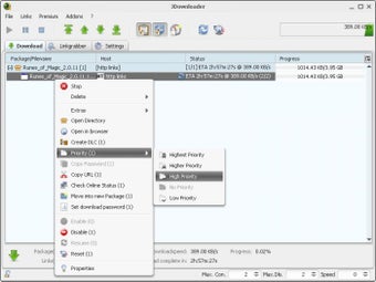 jDownloader Portableの画像2