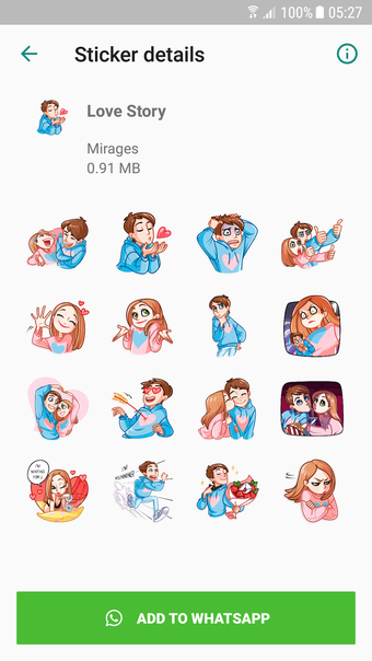 Obraz 0 dla Love Story Stickers - WAS…